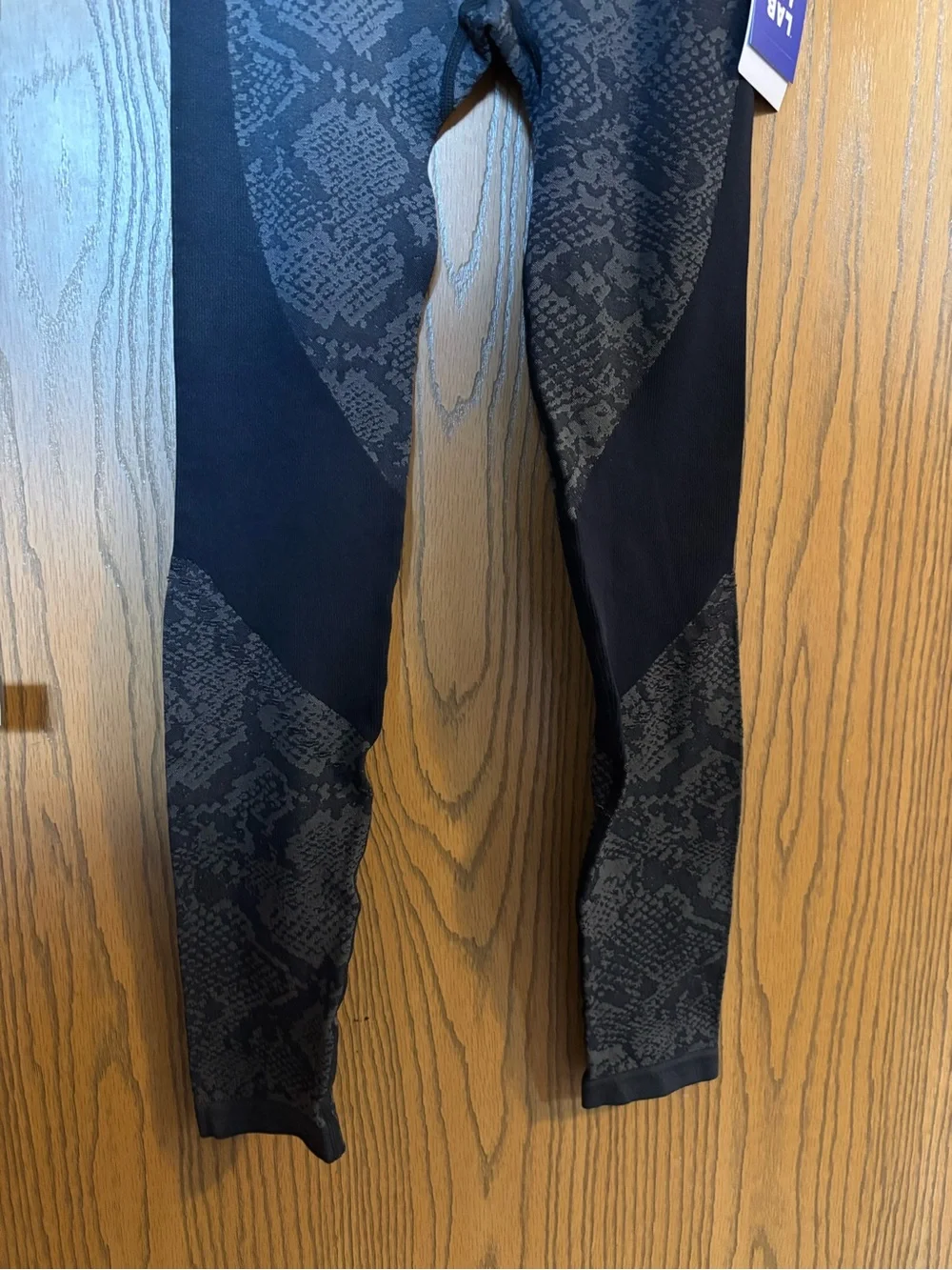 JoyLab Black Snake-Print Paneled Leggings